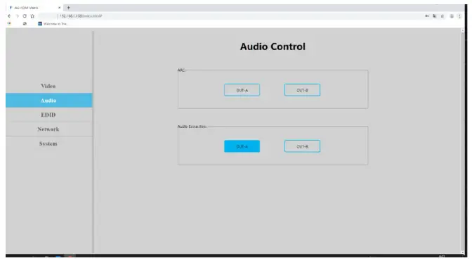 gofanco B08YMMD72H 4x2 HDMI 2.0 Matrix -- Audio Control