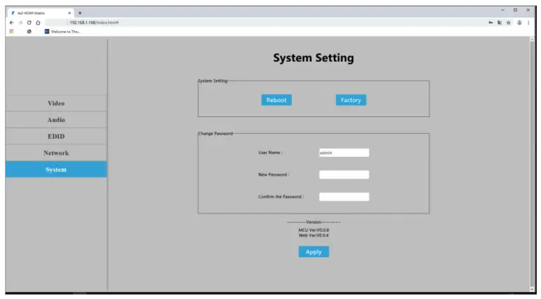 gofanco B08YMMD72H 4x2 HDMI 2.0 Matrix -- System
