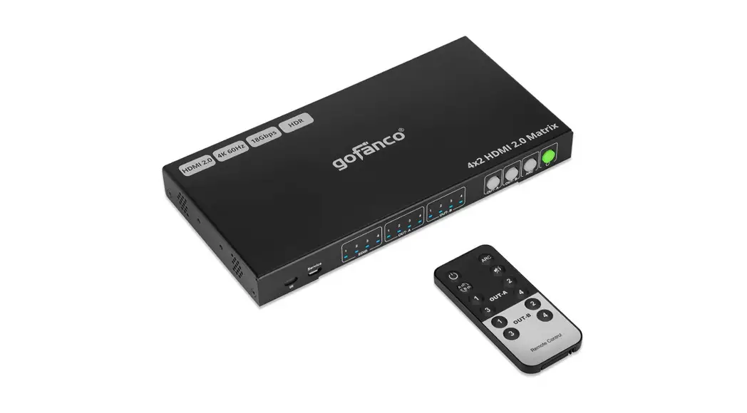 Gofanco B08ymmd72h 4x2 Hdmi 2.0 Matrix User Guide