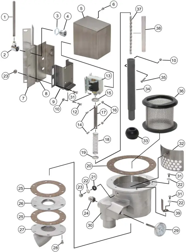 066-1300 Drain System Assembly