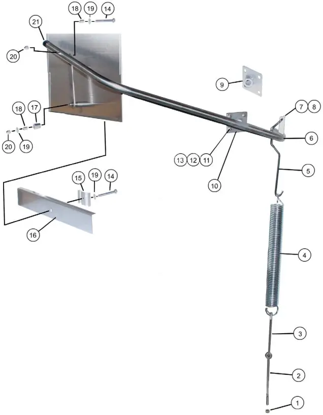 067-1100 Door Actuator Assembly