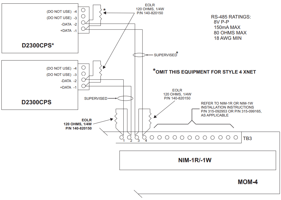 SIEMENS D2300CPS Multi Mode 850nm Fiber Optic Interface - Style 4 and Style