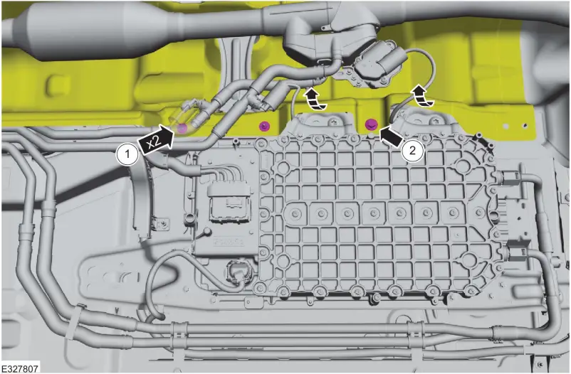 Ford 2020-2023 Escape Hybrid HV Battery Removal A12