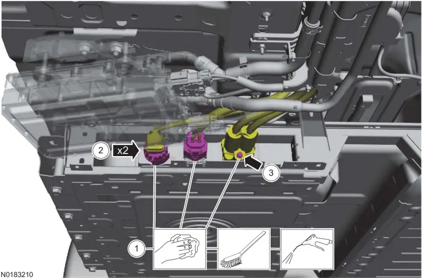 Ford 2020-2023 Escape Hybrid HV Battery Removal A26