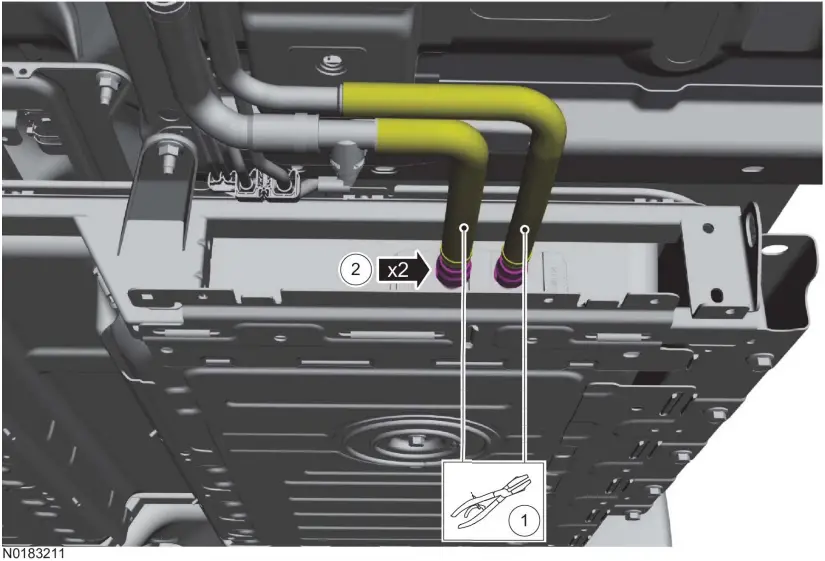 Ford 2020-2023 Escape Hybrid HV Battery Removal A27