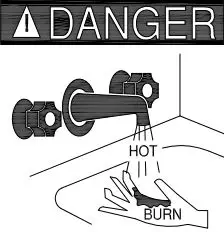 Intertek Electric Water Heater - Danger Logo