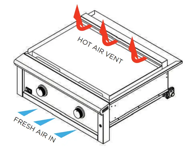 XOGRIDDLE30 30 Inch Built In Griddle - FRESH AIR IN