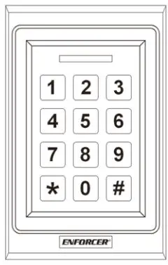 ENFORCER Bluetooth Single-Gang Keypad with Reader SK-B141-PQ User Manual - Remove Back
