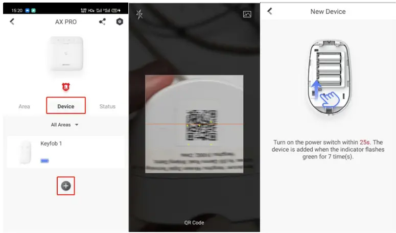 HIKVISION AX PRO Wireless Control Panel - 1