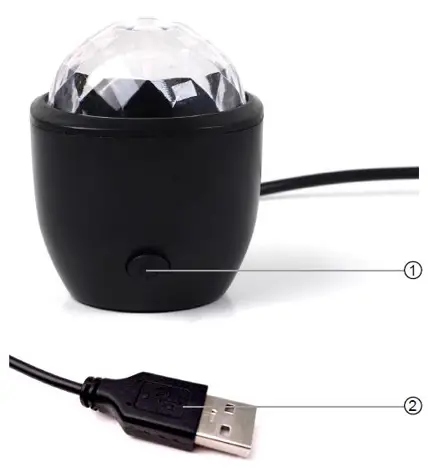 anko Mini Disco Light