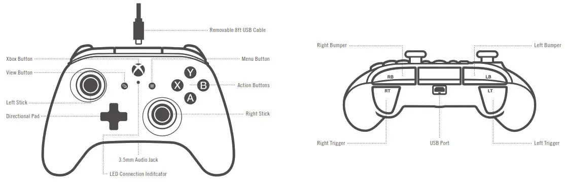 PowerA XB1 Enhanced Wired Controller for Xbox One - overview