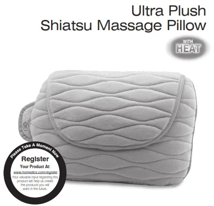 Homedics SP-20H Ultra Plush Shiatsu Massage Pillow with Heat - massage pillow