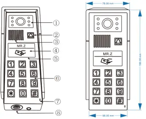 OZDEM RAD322 Video Door Phone - Outdoor station