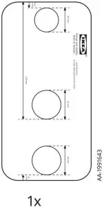 IKEA 303.589.36 HORVIK Countertop Wash-Basin - fig 3