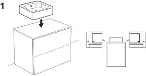 IKEA 303.589.36 HORVIK Countertop Wash-Basin - fig 5