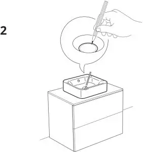 IKEA 303.589.36 HORVIK Countertop Wash-Basin - fig 6