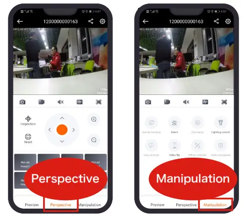 LongPlus LPHDC5MBM CCTV Home-playback interface