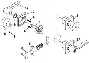 BALDWIN PK 1234 Keyed Entry Lockset