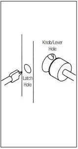 BALDWIN PK 1234 Keyed Entry Lockset - Latch Hole 1