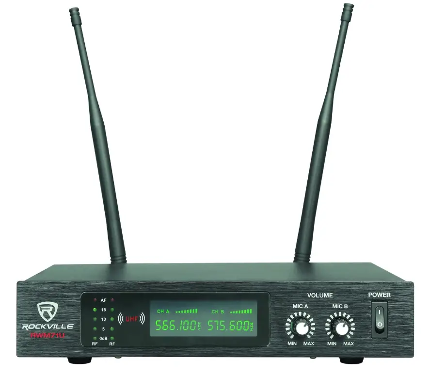 ROCKVILLE RWM50U High Performance Wireless Microphone System - POWER SWITCH