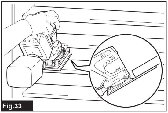 FIG 37 Sanding operation