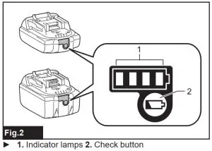 FIG 5 Indicating the remaining battery capacity