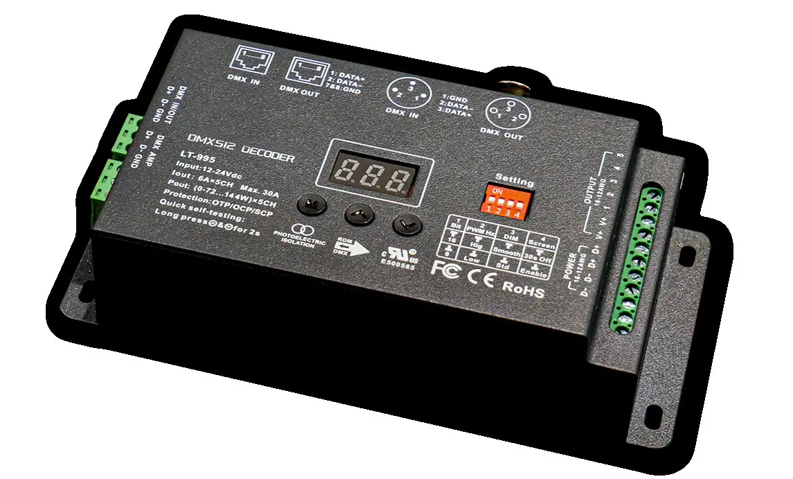 GMLighting DMX LT 995 DMX RGBW Decoder