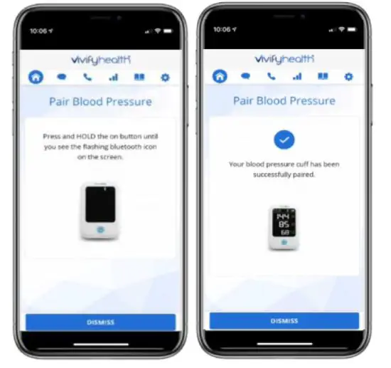 Vivify health 1500 Series Welch Allyn Blood Pressure fig1