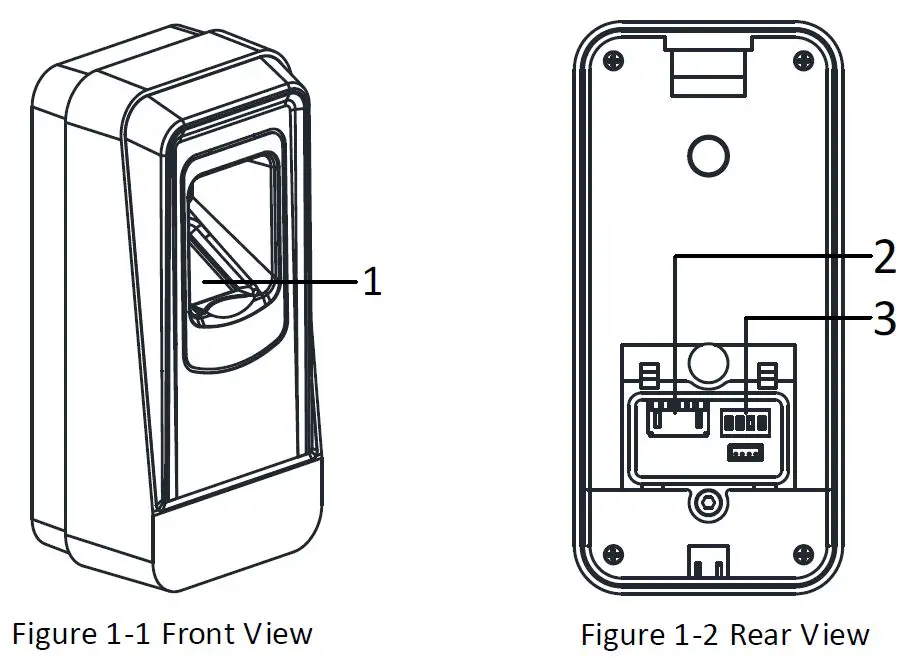 HIKVISION K1201AMF Fingerprint Card Reader fig1