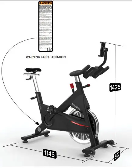 SPINNING 10 033 TM Elite Connected Spinner - BIKE INFORMATION