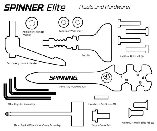 SPINNING 10 033 TM Elite Connected Spinner - TOOLS INCLUDED
