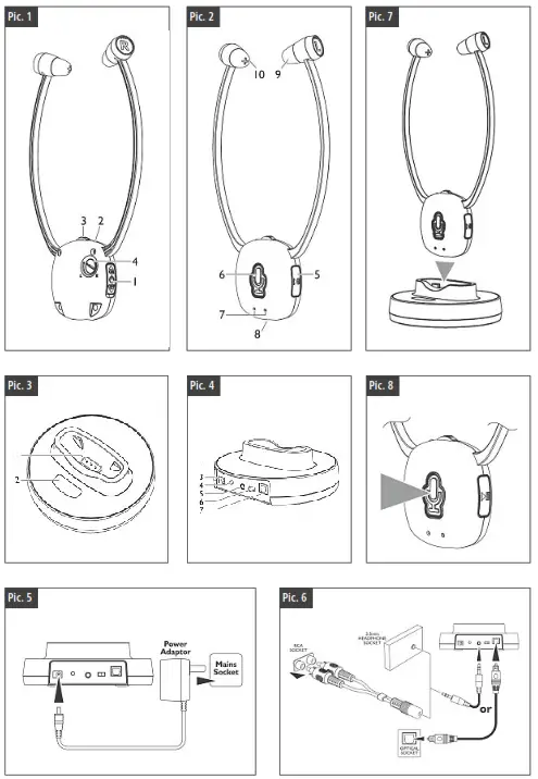THOMSON 00131991 Senior 4 in1 Wireless Headphones - fig