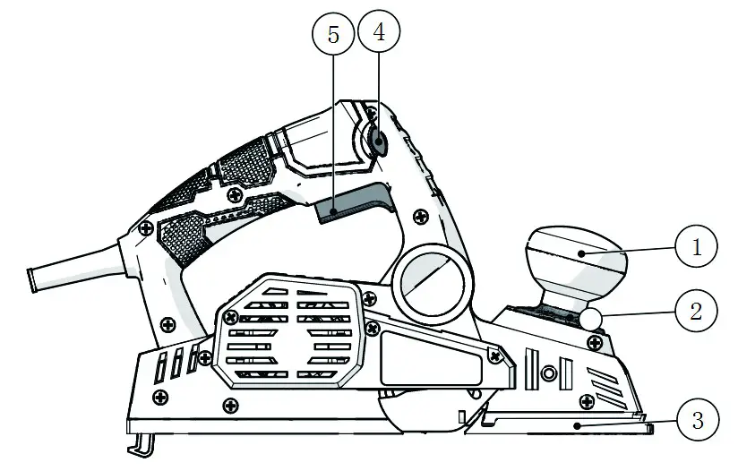 TACKLIFE Electric Planer - Adjusting