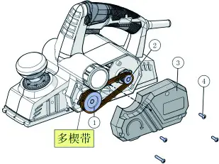 TACKLIFE Electric Planer - Drive belt