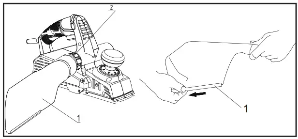 TACKLIFE Electric Planer - Dust bag