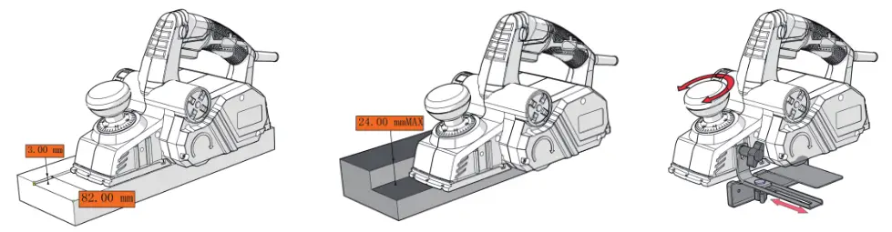 TACKLIFE Electric Planer - Grooving