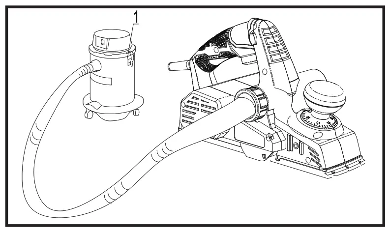 TACKLIFE Electric Planer - vacuum cleaner