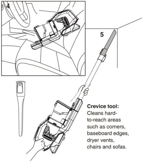 How to use hand vacuum and accessories