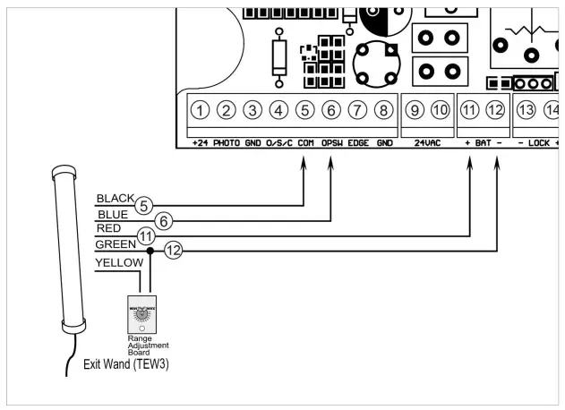 TOPENS Exit Wand Wiring Diagram 2