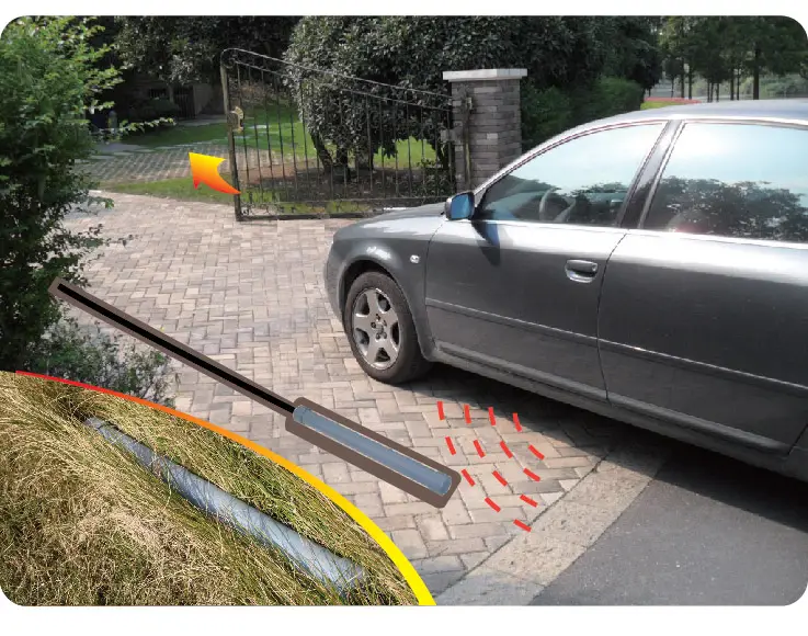 a car parked on the side of a road