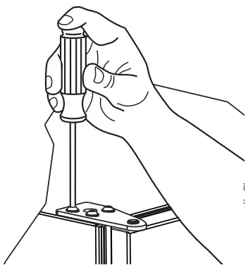 Install top hinge and door