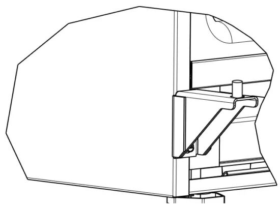 Install bottom hinge