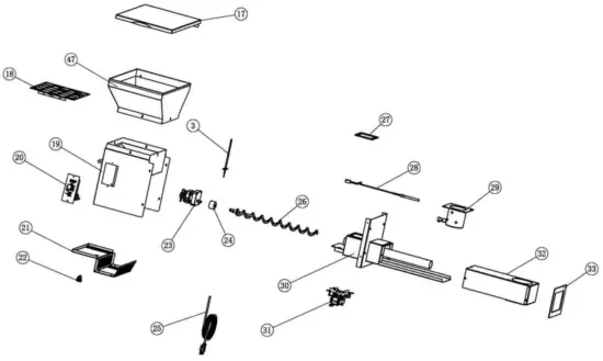 HOPPER BURNER ASSEMBLY