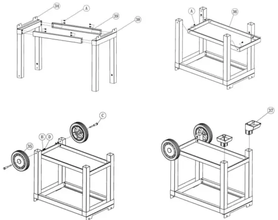 MOUNTING THE BODY FRAME TO THE CHAMBER