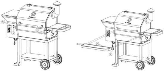 ATTACHING LATERAL FLAT PALLET AND FRONT FLAT PLATE