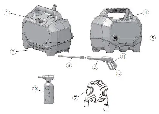 greenworks GPW1804CK Pressure Washer-1