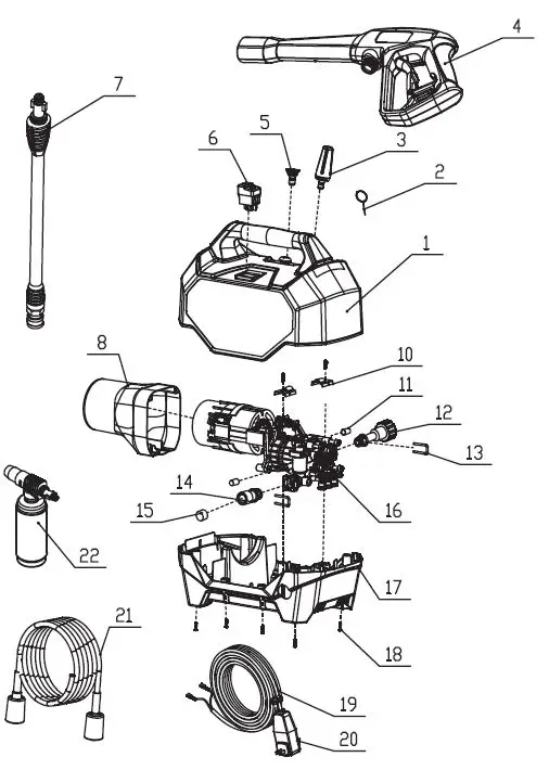 greenworks GPW1804CK Pressure Washer-17