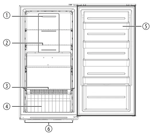 FORTE F21UFESWW 33 Inch Upright Freezer Refrigerator - iNTEAR