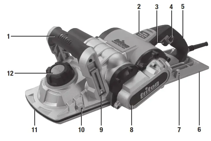 triton TPL180 1500W Triple Blade Planer - Product Overview 1