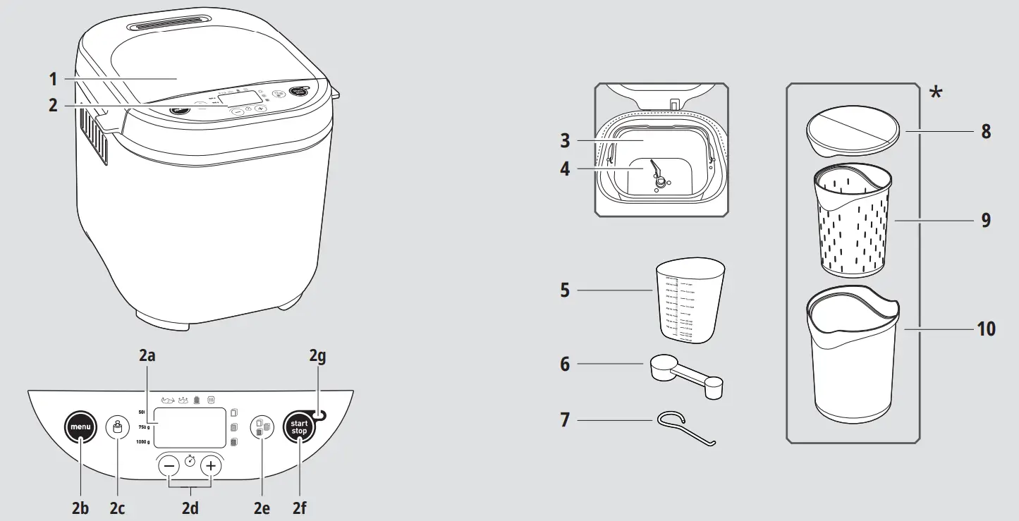 Tefal PF220838 Pain and Delices Pleasure Bread - fig1